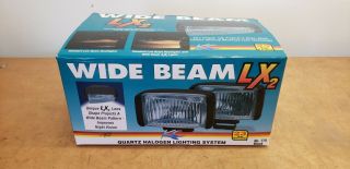 Vintage Kc Hilites 5 " Rectangular Driving Fog Lights 775 Black Wide Beam Lx2
