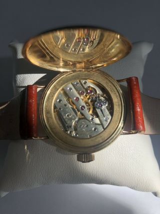 Antique Patek Philippe & Co Men’s Wrist Watch Solid Gold Case 4