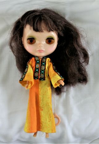 Vintage 1972 Kenner Blythe Doll Auburn Hair Complete Clothes 7 Lines