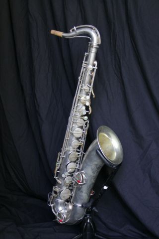 Vintage 1926 Conn Wonder Series Ii (chu Berry) Tenor Saxophone Silver