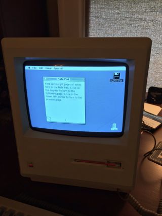 Vintage Apple Macintosh 512k w/ travel case,  keyboard,  number pad,  mouse 2