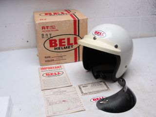 Vintage Bell Rt Helmet W/ Box 1976 Dated Receipt Brochure &