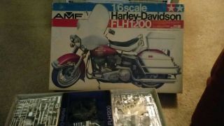 Vintage Rare Tamiya 1/6 Amf Harley - Davidson Flh1200 Model Kit