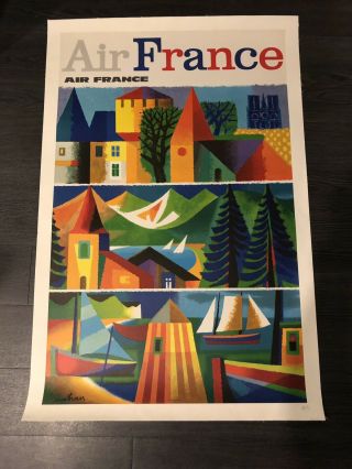 Vintage And Air France Airlines Travel Poster