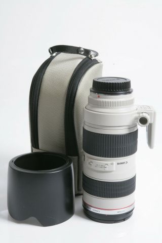 Canon Ef 70 - 200 Mm F/2.  8l Is Ii Usm Telephoto Lens,  Rarely