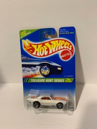 Hot Wheels 1995 Treasure Hunt 67’ Camaro White 3/12 Rare