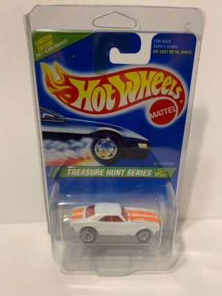 Hot wheels 1995 Treasure Hunt 67’ Camaro White 3/12 Rare 6