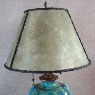 Weller Turkis Arts & Crafts Pottery Table Lamp - 1920 ' s 2