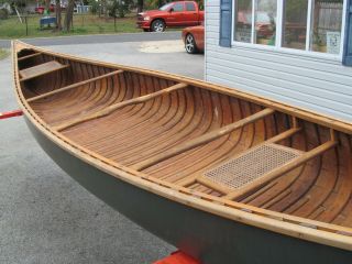 18ft Vintage Old Town Canoe 1930s?? And In Great Shape