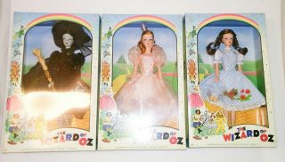Vintage Style Wizard Of Oz Barbies Set Of 3
