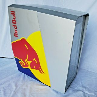 Red Bull Slim Bar Countertop Mini Fridge Vintage 90s Style Mini Refrigerator