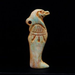 Rare Antique Faience Amulet Figurine Of Ancient Egyptian