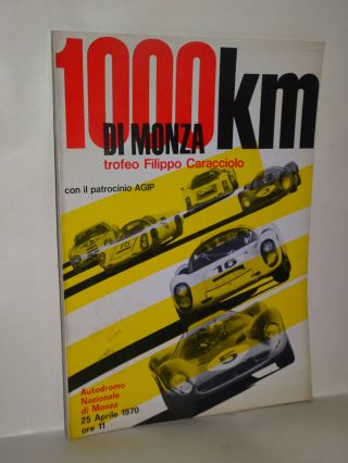 1000 Km Monza 1970 Gp Of Italy Official Programm Formula 1 F1 Vintage Grand Prix