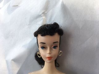 Vintage Brunette Ponytail Barbie Doll Pale Skin Marked Japan On Foot Pat Pending