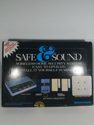 Vintage Safe And Sound Wireless Home Security System Model Rc - 2010 Dimango Rare