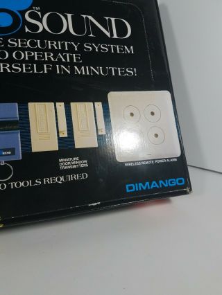 Vintage Safe And Sound Wireless Home Security System Model Rc - 2010 Dimango RARE 4