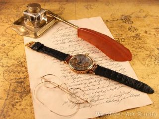 Jaeger LeCoultre Vintage Mens Wrist Watch Gold Skeleton Men ' s Wristwatch Swiss 2