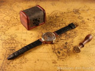 Jaeger LeCoultre Vintage Mens Wrist Watch Gold Skeleton Men ' s Wristwatch Swiss 4