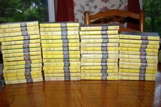 Full Set Of 56 Vintage Yellow Nancy Drew Mystery Stories By Carolyn Keene Hb