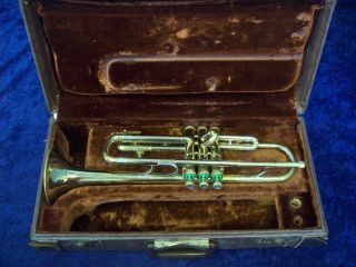 Quality Vintage Olds Ambassador Fullerton Calif.  Trumpet U.  S.  A. ,  Case