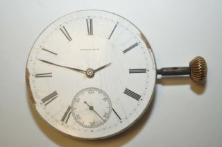Antique Tiffany & Co Patek Philippe Pocket Watch 42mm Movement for restoration 2