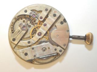 Antique Tiffany & Co Patek Philippe Pocket Watch 42mm Movement for restoration 3