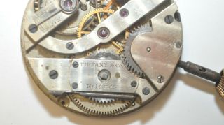 Antique Tiffany & Co Patek Philippe Pocket Watch 42mm Movement for restoration 4