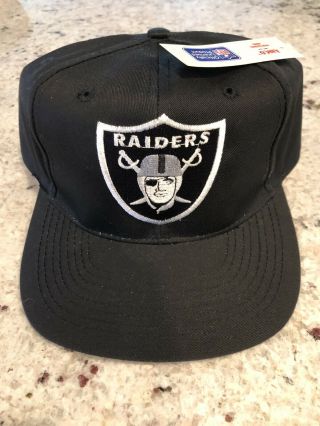 Vintage Nwt Annco Los Angeles Raiders Nfl Snapback Hat