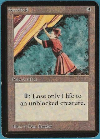 Forcefield Alpha Pld - Sp Artifact Rare Magic The Gathering Card (34050) Abugames