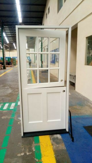 Dutch Exterior Door 36 " X 80 " X 1 3/4 " Pre - Hung,  Primed For Paint Right Hand
