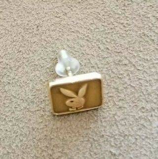 Vintage Playboy Bunny Club 14kt Yellow Gold Tie Tack Pin Worn By Playmate