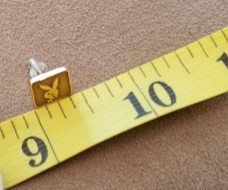 Vintage Playboy Bunny Club 14kt Yellow Gold Tie Tack Pin Worn by Playmate 3