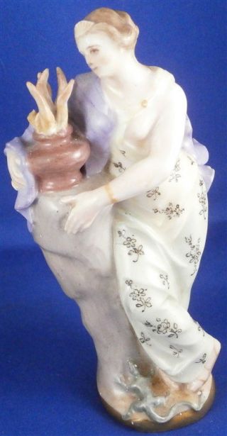 Rare 18thc Royal Vienna Porcelain Fire Figurine Figure Porzellan Figur Wien