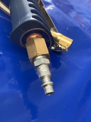 Vintage BLUE POINT Industrial Air Pressure Pump Tire Inflation Tool Gauge 4
