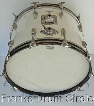 Vintage Slingerland 22 " Bass Drum White 3 Ply Maple Re - Rings Kick For Set