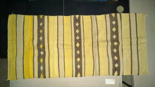 Vintage Native American Twill Weaved Rug/Saddle Blanket - 63x28 - 01 - NonProfit Org 2