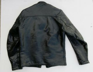 1950s 1960s Taubers of California Horsehide Motorcycle Jacket Cafe Racer Style 2