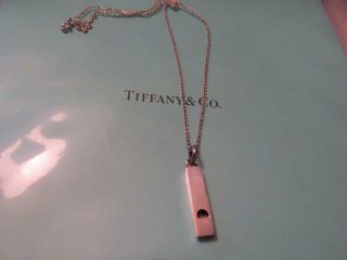 Old Vintage Antique Tiffany & Co.  Whistle Sterling Silver " Rare "