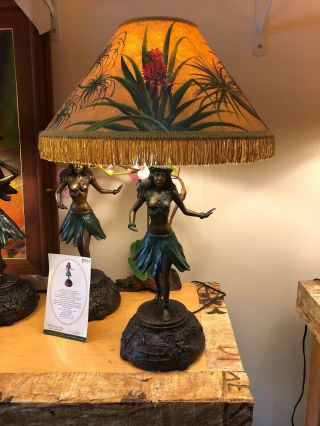 Hula Lamp Lampshade Vintage Style