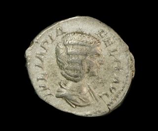 Julia Domna 214 Ad Denarius Ric 373a - Silver Ancient Roman Coin
