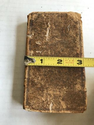 Rare 1752 A Version of the Psalms of David Book Antique Dated 1752 12
