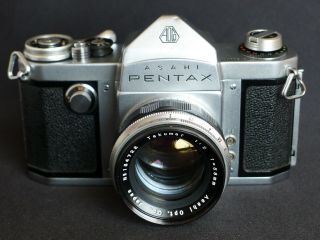 Pentax Ap 35mm Slr Vintage Camera With Takumar 58mm F/2 Lens,  Rare