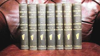 Antique 1892 C.  H Spurgeon 7 Vol.  Set The Treasury Of David 3rd Edition Stunning
