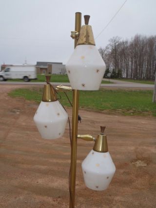 Rare Vintage Mid - Century Atomic,  Starburst Design Mid - State Charlestone Ill.  Lamp