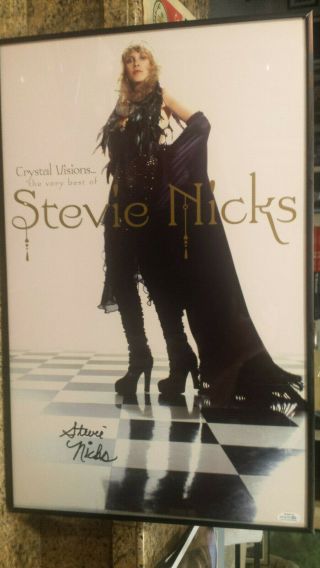 Stevie Nicks Fleetwood Mac Rare Signed " Crystal Visions " 14x22 Poster Racc Acoa