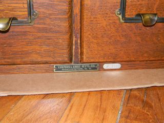 Vintage Oak File Drawers Library file Yawman and Erbe US Forest Service 15x15x6 5