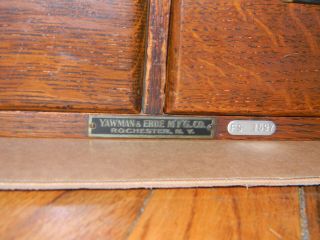 Vintage Oak File Drawers Library file Yawman and Erbe US Forest Service 15x15x6 6