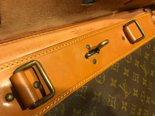 Rare vintage Louis Vuitton Steamer Bag 55 Duffle Luggage Travel Trunk Mono 7