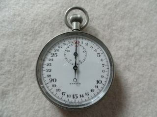 Vintage Swiss Made Zenith Mechanical Wind Up Stopwatch