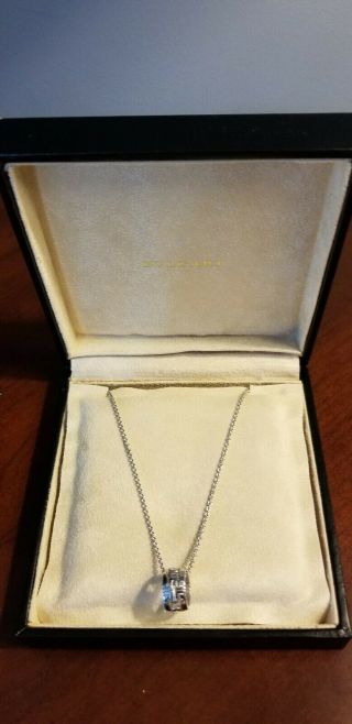 Very Rare Bvlgari Parentesi 18k White Gold Necklace - Slightly